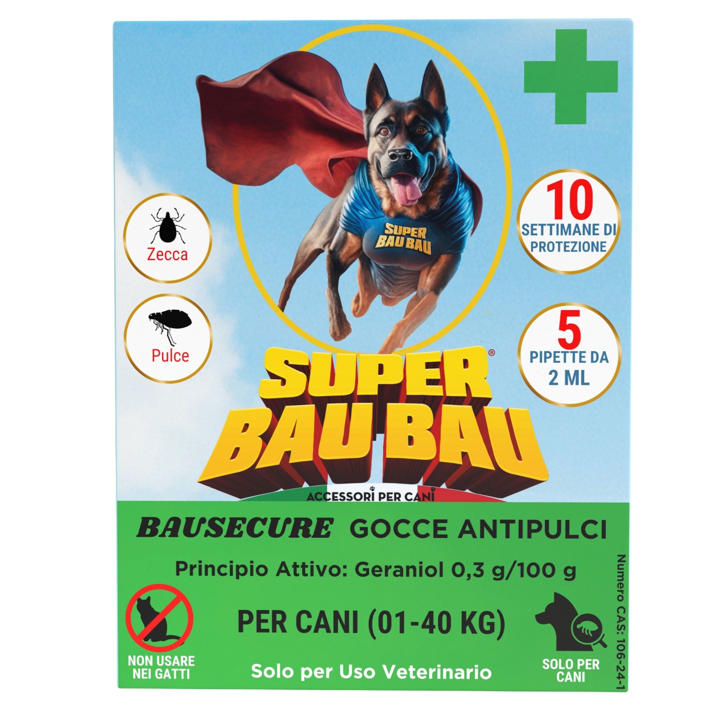 Super Bau Bau Pipette Antiparassitario per Cani